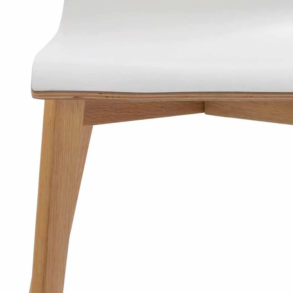 Hochdrucklaminat Stuhl in Weiß - Sonda (2er Set)