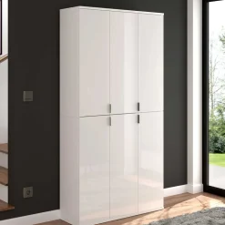 Hochglanz Kleiderschrank 6-türig - Ejulia (zweiteilig)