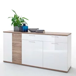 Hochglanz Sideboard in Weiß - Icadro