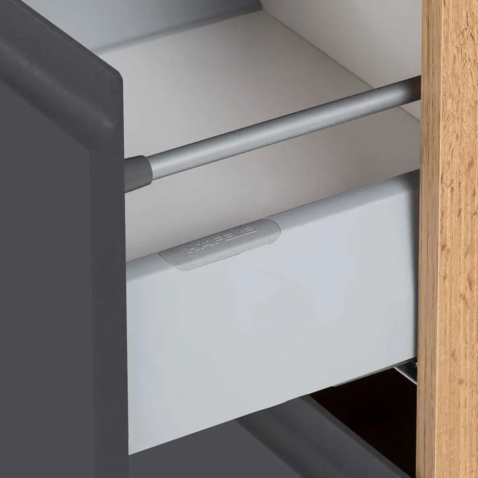 Hochschrank mit drei Türen mit Schublade - Jambi