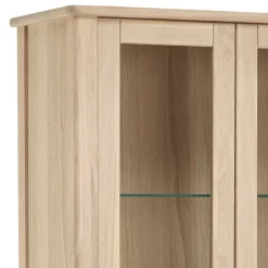 Hochwertige Massivholz Vitrine 2-türig - Vangus I