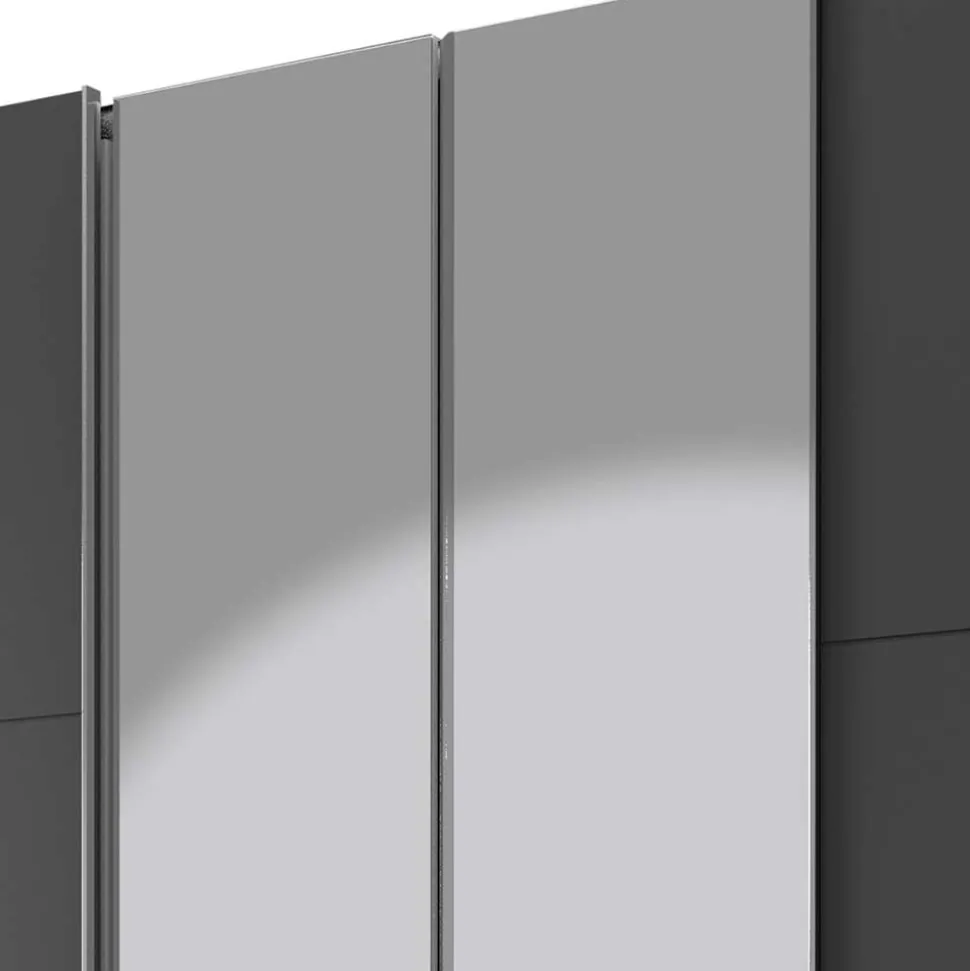 Hochwertiger Kleiderschrank mit Dreh- und Schiebetüren - Bafata