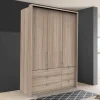 Hochwertiger Schlafzimmerschrank foliert Holzoptik - Zayun