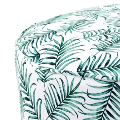 Hocker Duo mit Blatt Muster - Cocktail (zweiteilig)