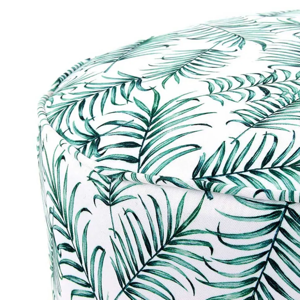 Hocker Duo mit Blatt Muster - Cocktail (zweiteilig)