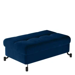 Hocker mit Stauraum-Truhe in Dunkelblau - Lobitius