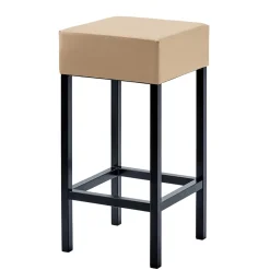 Hoher Hocker in Beige & Schwarz - Daspony