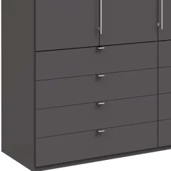Hoher Schlafzimmer Schrank in Braun - Sitanio