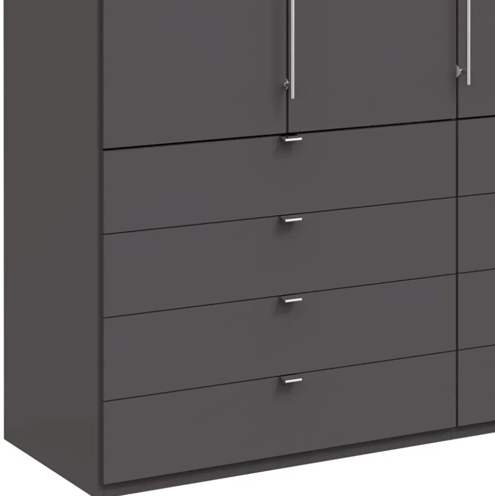 Hoher Schlafzimmer Schrank in Braun - Sitanio