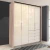 Hoher Schlafzimmerschrank 2-türig & 4 Schubladen - Rativian