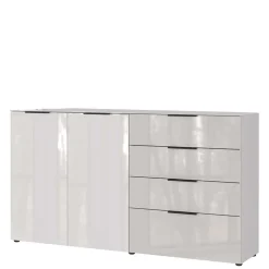 Hohes Sideboard in Hellgrau - Aquara