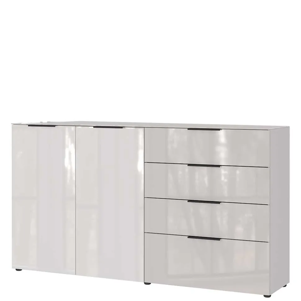 Hohes Sideboard in Hellgrau - Aquara