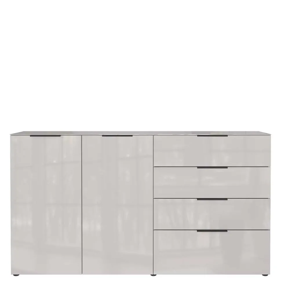 Hohes Sideboard in Hellgrau - Aquara