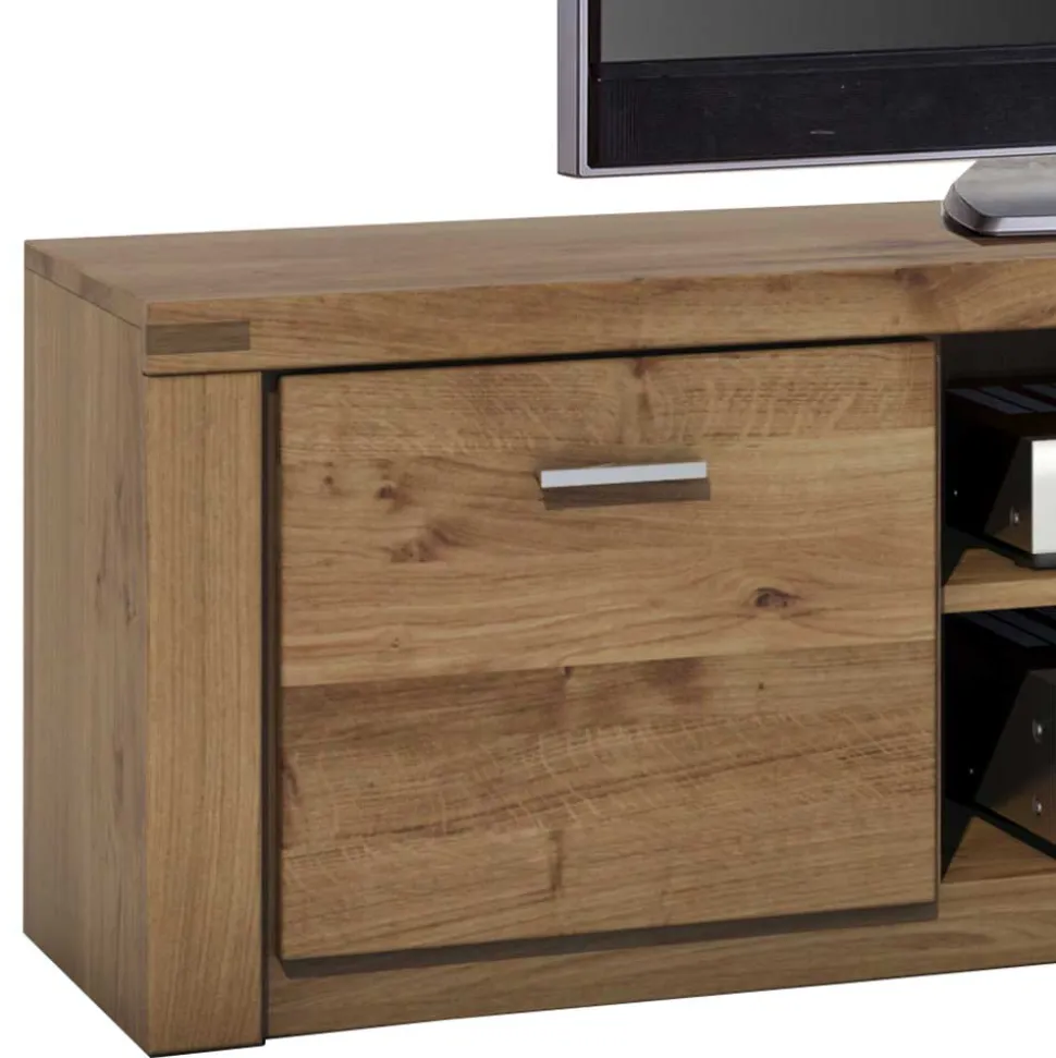 Holz Fernseher Unterschrank aus Wildeiche - Maila