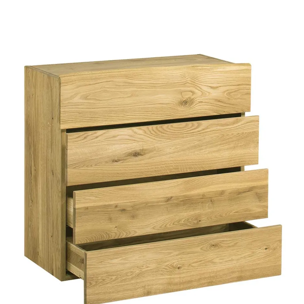 Holz Garderoben Set aus Eiche - Avidora (vierteilig)