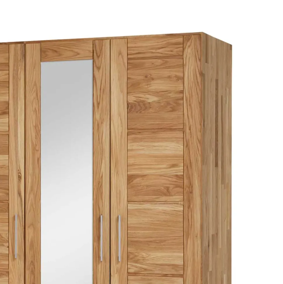 Holz Kleiderschrank Cranos aus Wildeiche