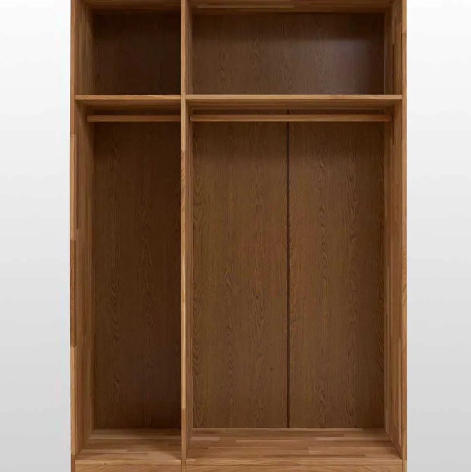 Holz Kleiderschrank Cranos aus Wildeiche