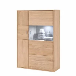 Holz Wohnkombination 328 cm breit - Vernella (vierteilig)