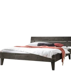 Holzbett aus Akazie in Grau Antik Finish - Jasefiana