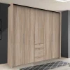 Holzdekor Kleiderschrank in Eiche Sägerau - Zayun