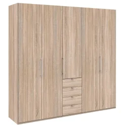 Holzdekor Kleiderschrank in Eiche Sägerau - Zayun