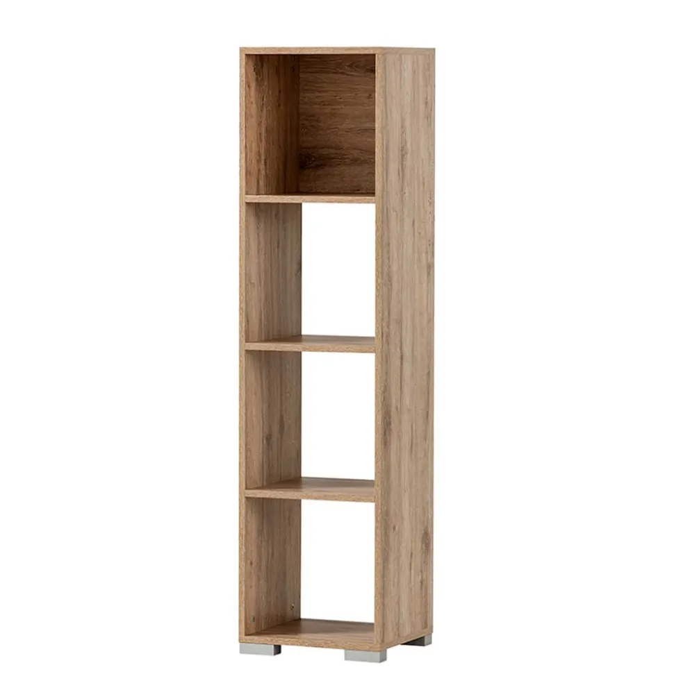 Holzoptik Büroregal in Wildeiche - Jytte