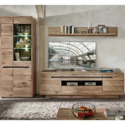 Holzoptik Wohnwand in Wildeiche - Zelio (dreiteilig)