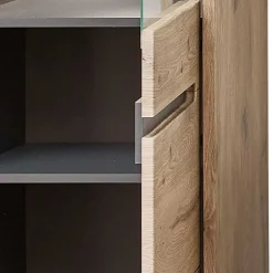 Holzoptik Wohnwand in Wildeiche - Zelio (dreiteilig)