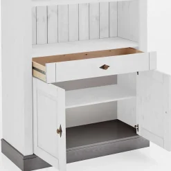Holzregal mit Türfach im Landhausstil - Mirandesca