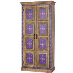 Holzschrank mit farbstarken Ornamentmustern - Ammie
