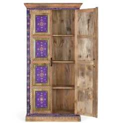 Holzschrank mit farbstarken Ornamentmustern - Ammie