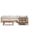 Indoor Outdoor Ecksofa & Tisch - Perconia (zweiteilig)