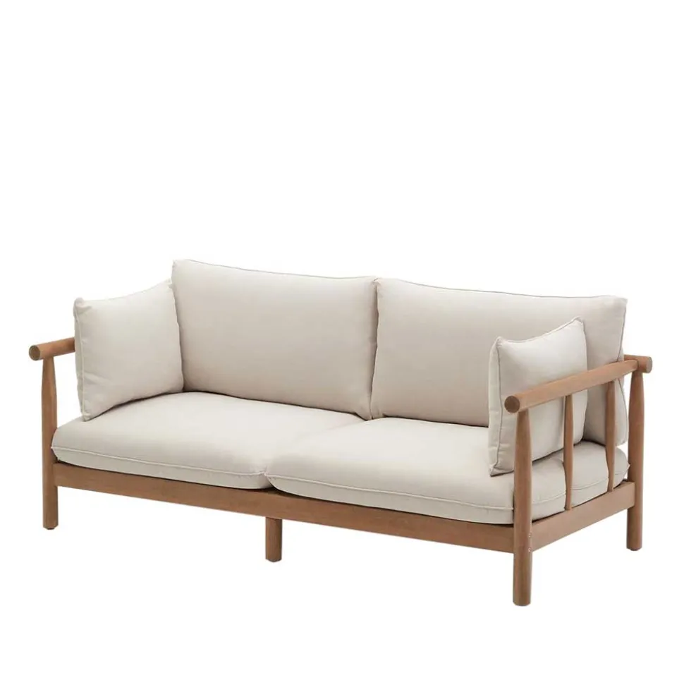 Indoor Outdoor Sofa in Cremefarben - Perconia