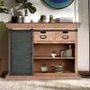 Industrial Chic Kommode aus Mangobaum Massivholz - Jantonia