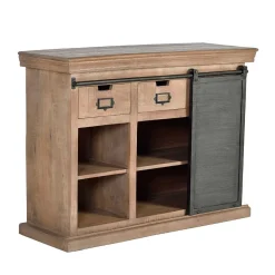 Industrial Chic Kommode aus Mangobaum Massivholz - Jantonia