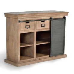 Industrial Chic Kommode aus Mangobaum Massivholz - Jantonia