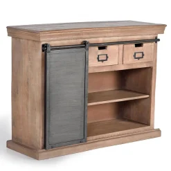 Industrial Chic Kommode aus Mangobaum Massivholz - Jantonia