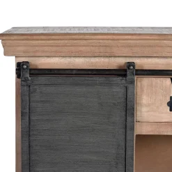 Industrial Chic Kommode aus Mangobaum Massivholz - Jantonia