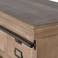 Industrial Chic Kommode aus Mangobaum Massivholz - Jantonia