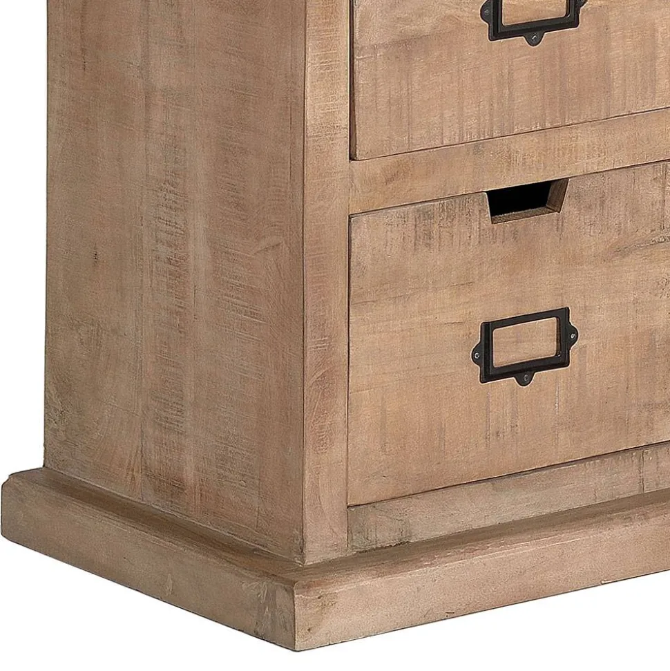 Industrial Chic Schrank aus Mangobaum Massivholz - Jantonia