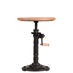 Industrial Design Hocker mit Kurbel höhenverstellbar - Sevila