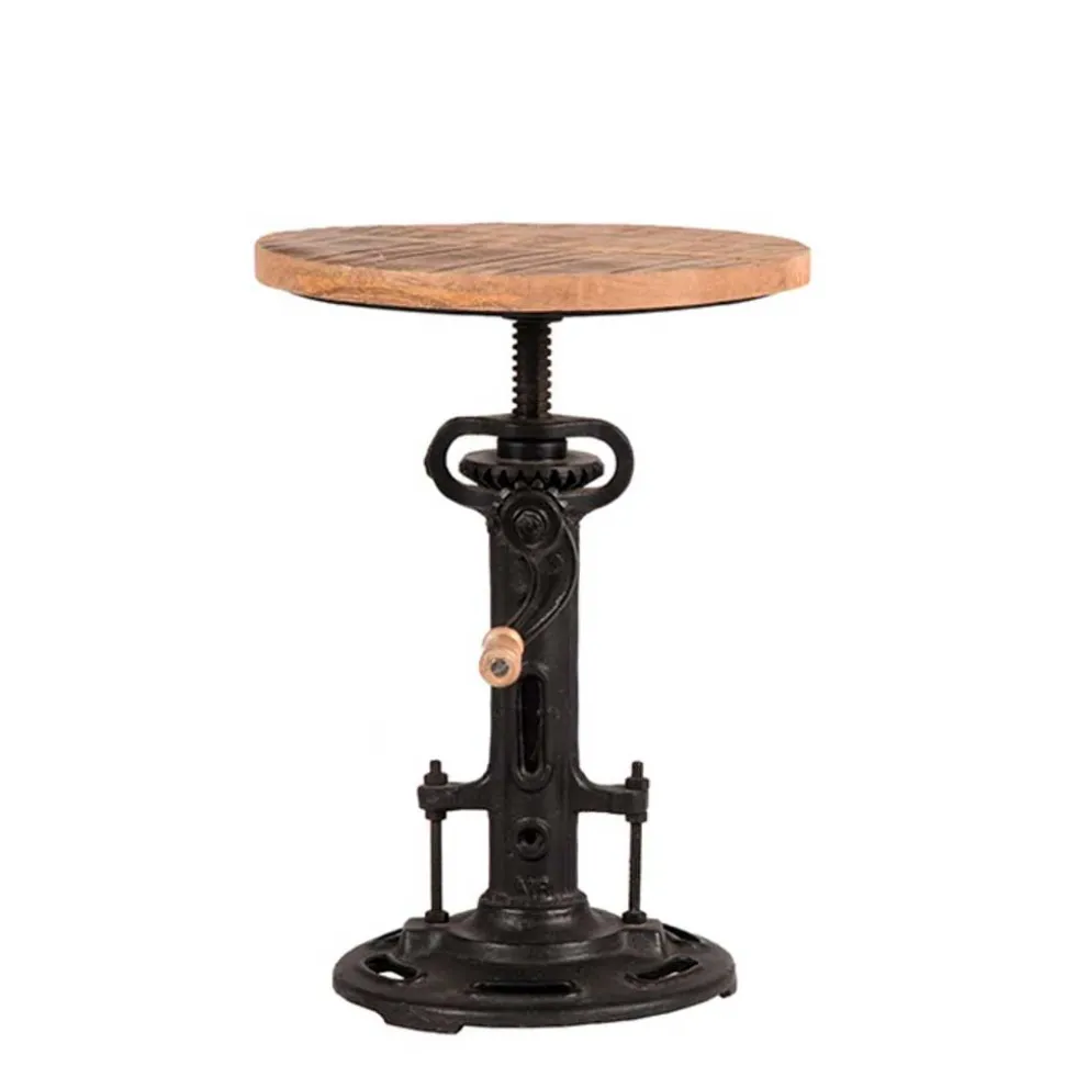 Industrial Design Hocker mit Kurbel höhenverstellbar - Sevila