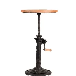 Industrial Design Hocker mit Kurbel höhenverstellbar - Sevila