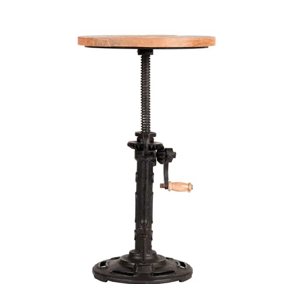 Industrial Design Hocker mit Kurbel höhenverstellbar - Sevila