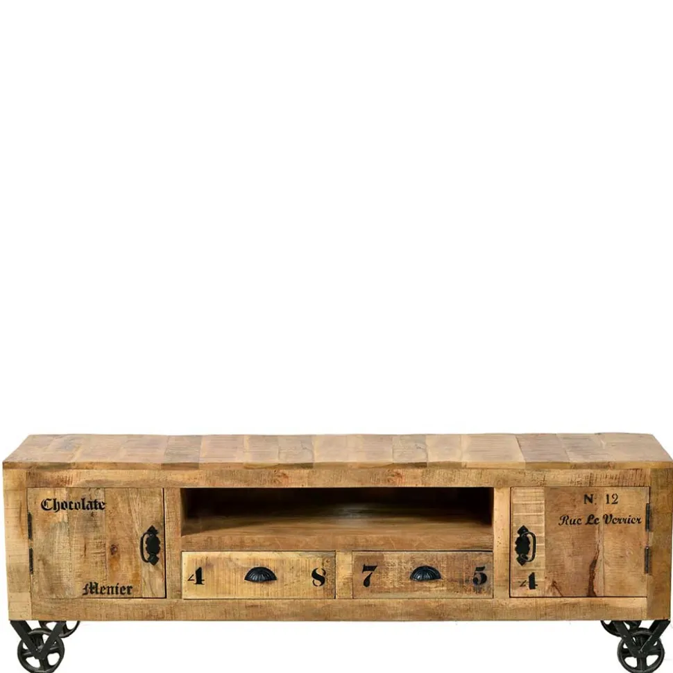 Industrial Design Lowboard für TV 200 cm breit - Indri