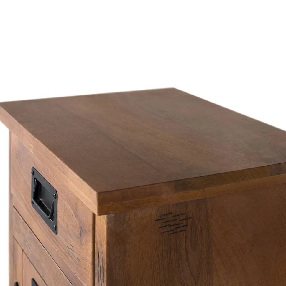 Industrial Design Nachtkommode aus Mangoholz - Semian