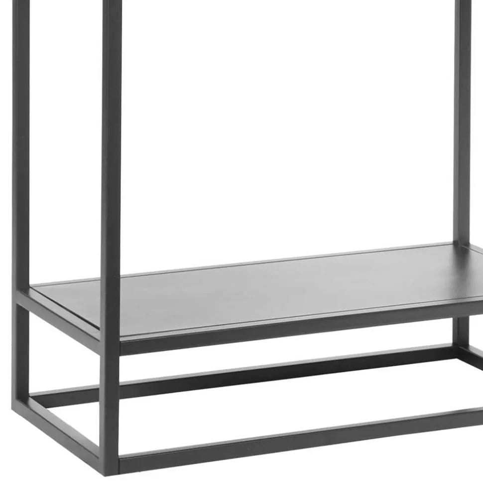 Industrial Metallvitrine in Schwarz lackiert - Endja