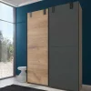Industrial Schiebetürenschrank zweifarbig - Janeiro