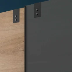 Industrial Schiebetürenschrank zweifarbig - Janeiro