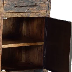 Industrial Sideboard aus Altholz und Metall - Stock